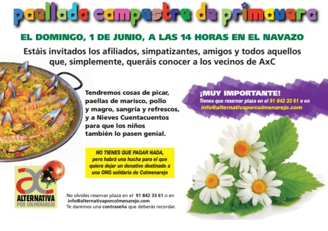 Cartel comida Navazo