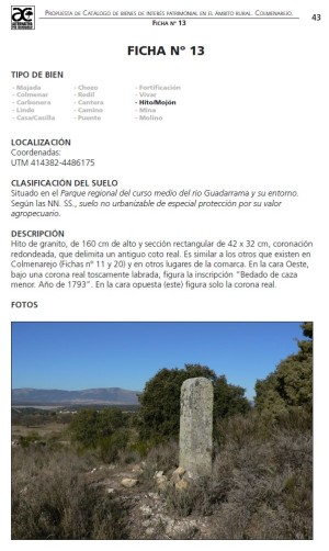 Muestra de una página del catálogo